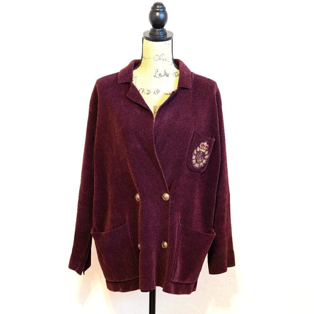 VTG Lauren Ralph Lauren Corduroy Coat/Jacket/Blazer Size S/P Long Sleeve Unisex - Picture 3 of 10